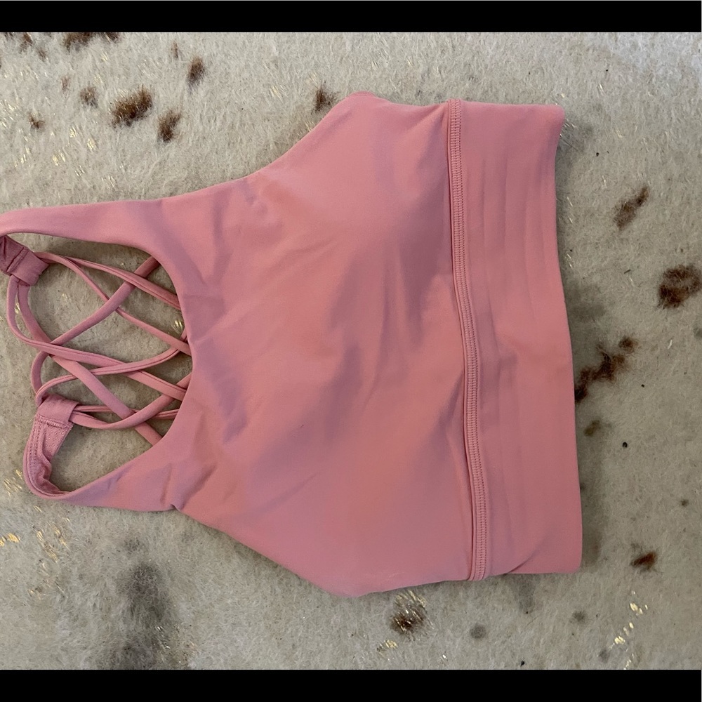 Pink Puff Free to Be High-Neck Longline Bra